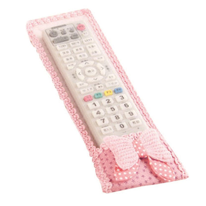 Wukusy 3-piece remote control dust covers with bow knot design for TV and air conditioner remotes, including D2h and Dth models