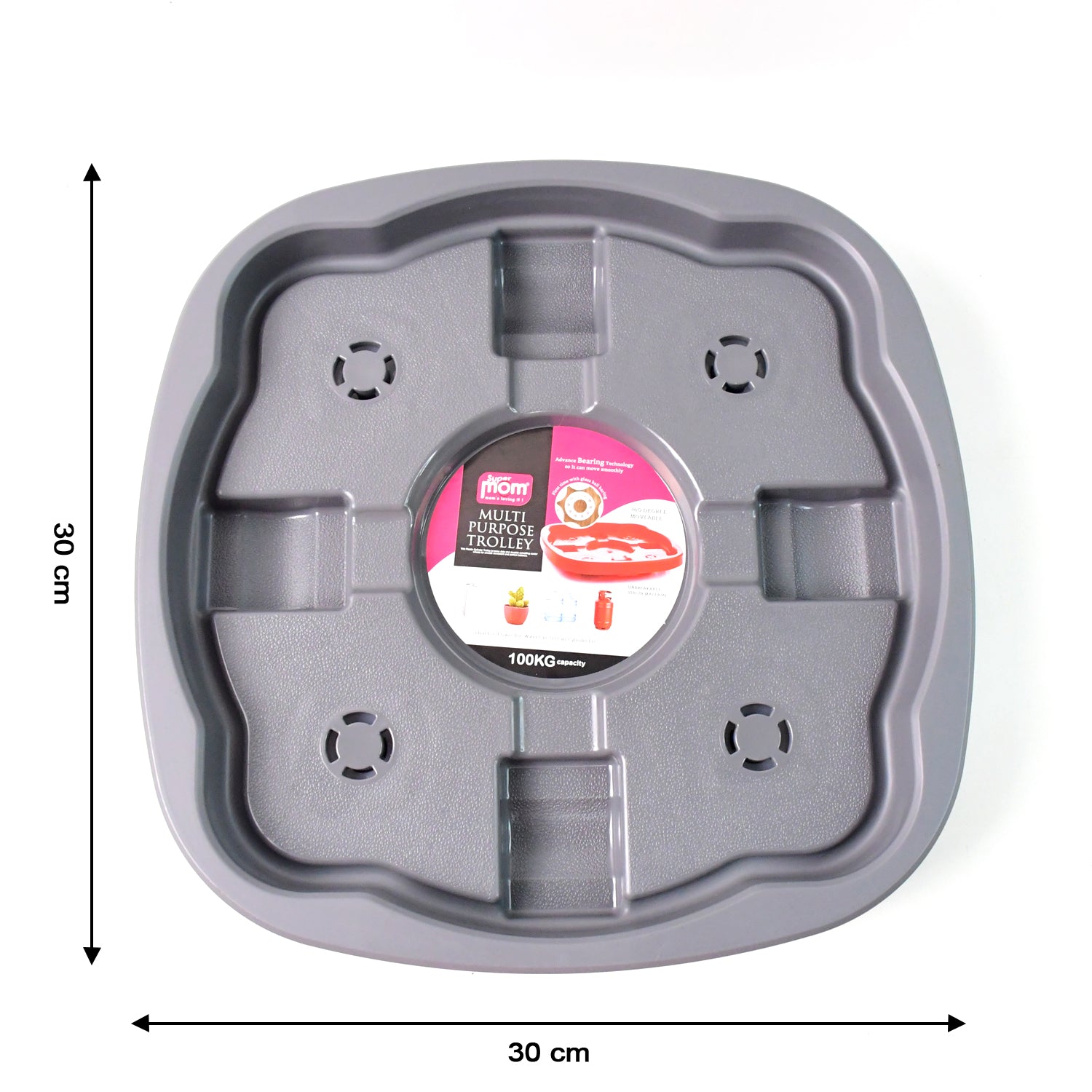 Wukusy Supermom heavy-duty gas cylinder trolley for home and kitchen use, with sturdy frame and large wheels for easy transport.