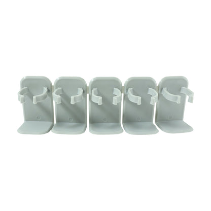 Wall-mounted Wukusy adjustable spice rack organizer with multiple shelves for storing spices and kitchen essentials.