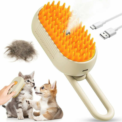 Wukusy electric spray handle massage brush for hair removal, featuring steam and ergonomic design for effective skin care.