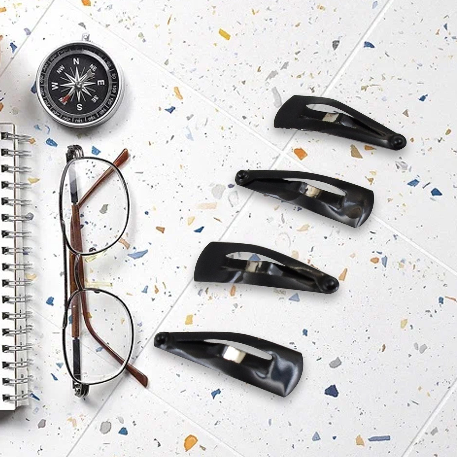Set of 12 Wukusy Metal Tik Tak Hair Clips, stylish and durable hair accessories with sleek metallic finish for everyday use.