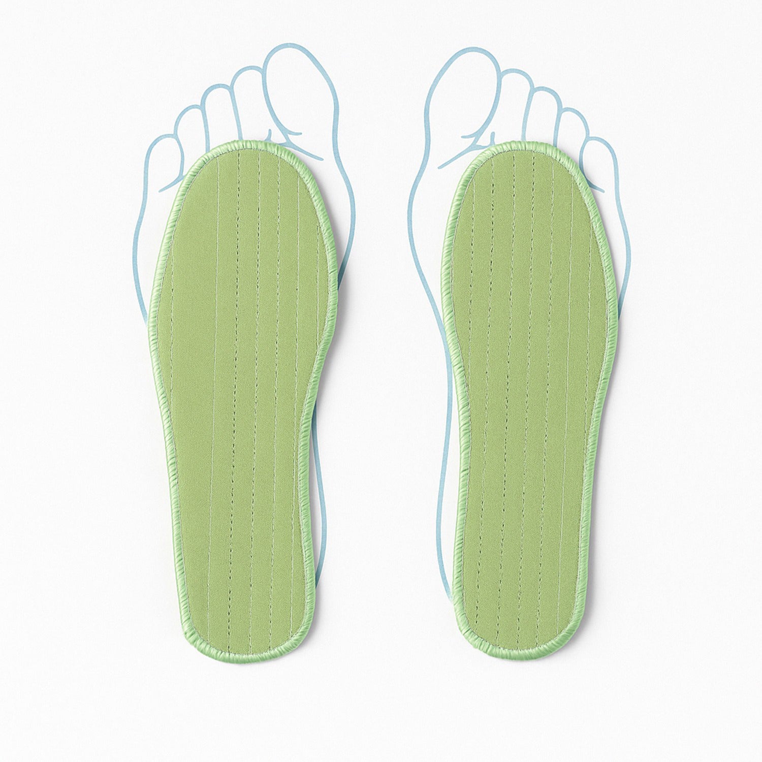 Pair of Wukusy premium comfort shoe insoles for size 36 with mixed design, providing daily foot support and cushioning.