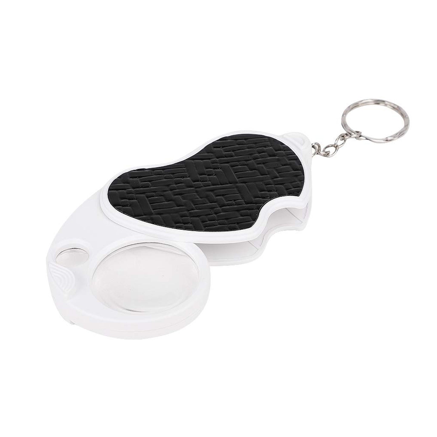 Wukusy double-magnification LED office magnifier with built-in light, showing a large clear lens and ergonomic handle.