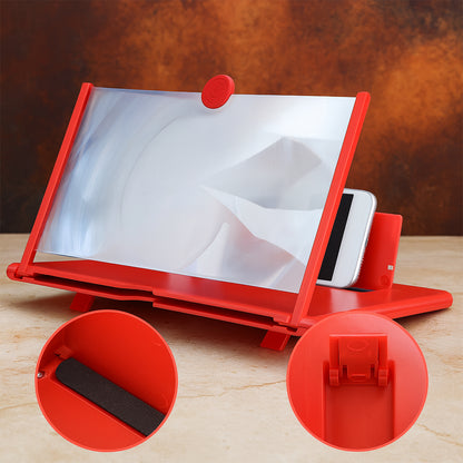 Wukusy 8.5-inch 5D HD mobile phone screen magnifier amplifier showing clear, large display for enhanced viewing experience