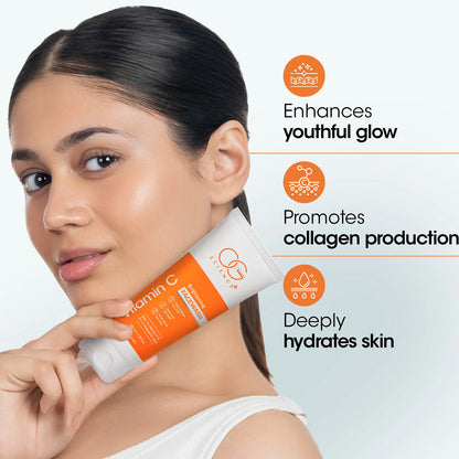 Wukusy Og Beauty Vitamin C Brightening Facewash in 100ml bottle, gentle cleanser for radiant skin, Health & Beauty product