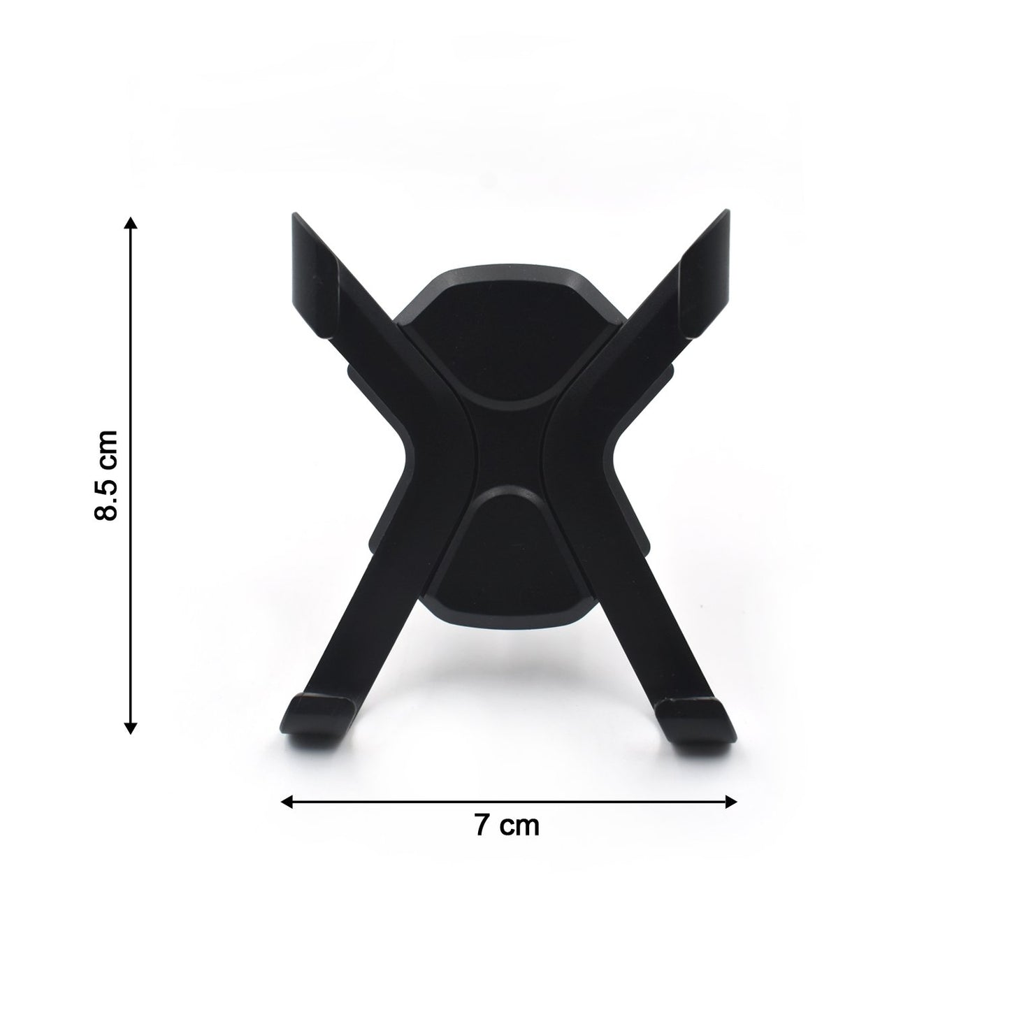 Wukusy 7310 2-piece car mount air vent holder attached to a vehicle air vent, holds smartphones securely for easy access.