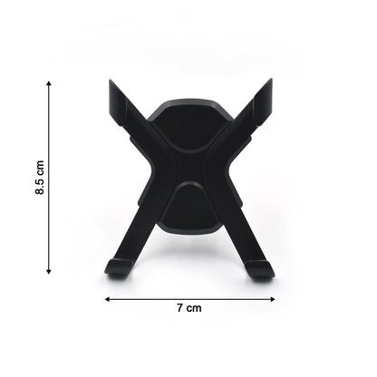 Wukusy 7310 2-piece car mount air vent holder attached to a vehicle air vent, holds smartphones securely for easy access.