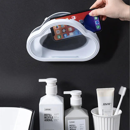 Wukusy waterproof smartphone stand case in bright orange, designed to protect and hold your phone securely.