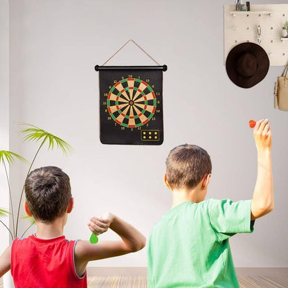 Wukusy magnetic dart board game set with colorful darts and a round target for indoor fun and skill development.