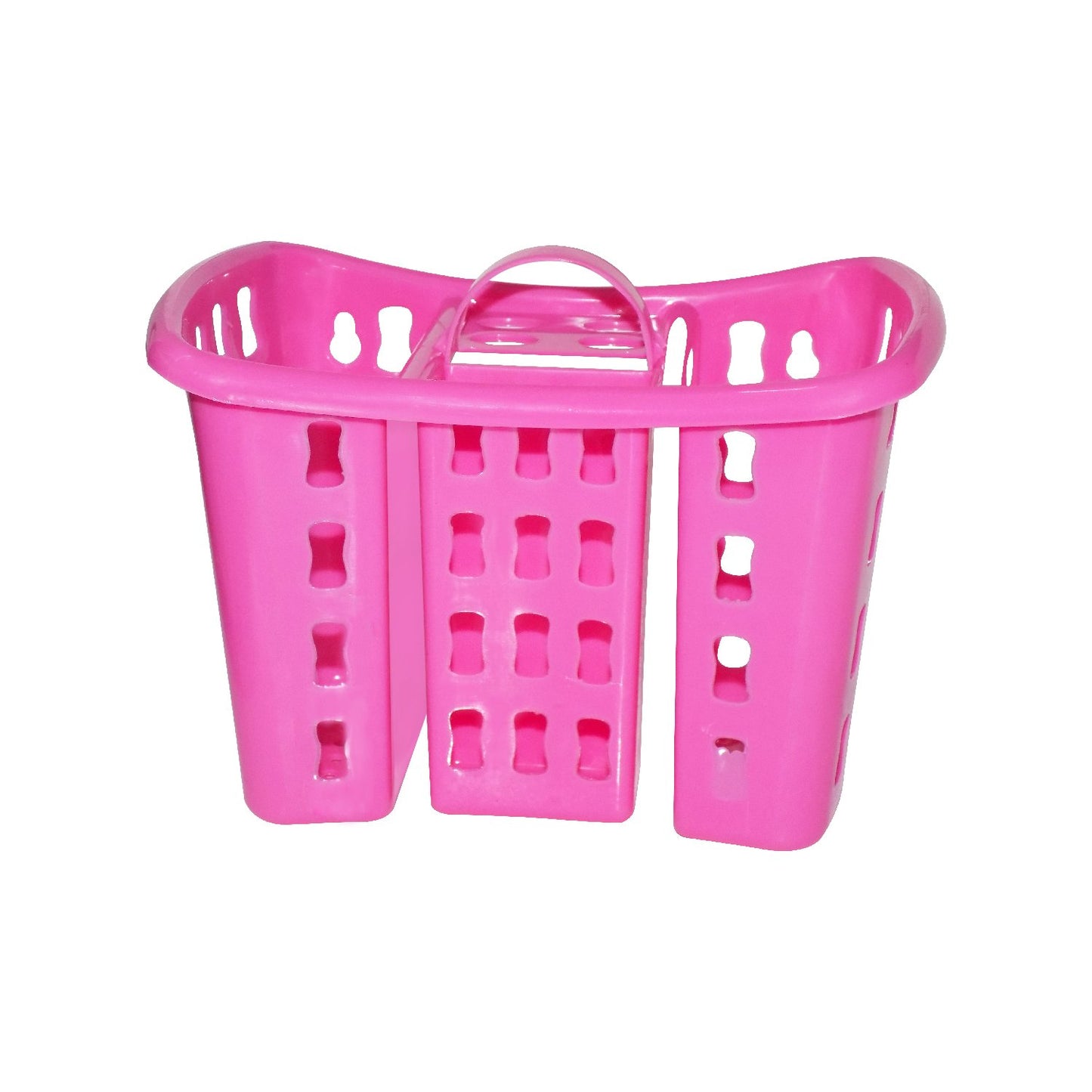 Wukusy 2450 toothbrush and toothpaste bathroom organizer stand with four compartments for dental tools and toiletries.