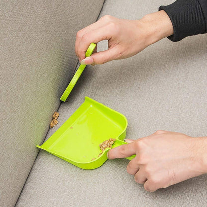 Wukusy 2213 mini dustpan and brush set for home cleaning, compact multipurpose broom and dustpan tool in a two-piece set
