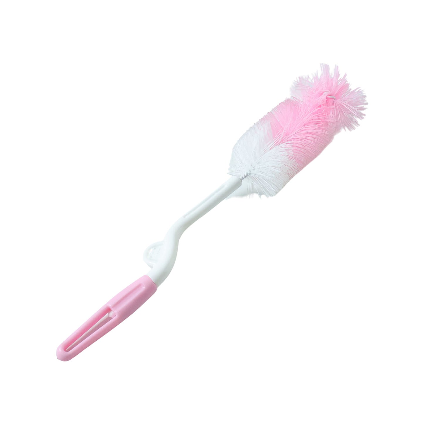 Wukusy bottle nipple cleaning brush with 360 rotary handle, designed for thorough cleaning of baby bottles and nipples.