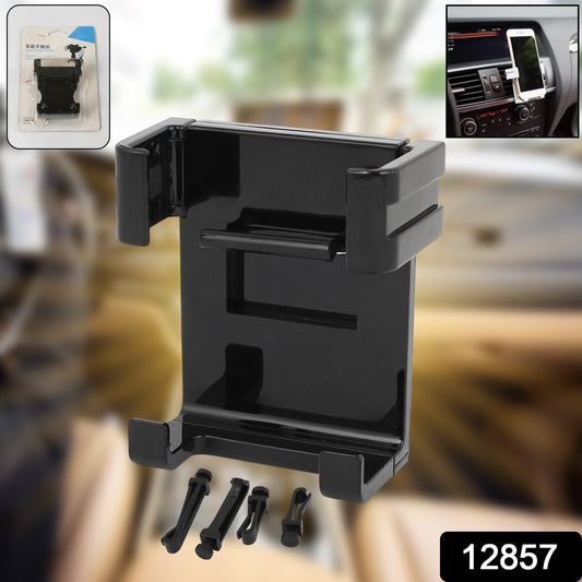 Wukusy smartphone car phone holder attached to car air conditioning vent for mobile phones and GPS navigation.