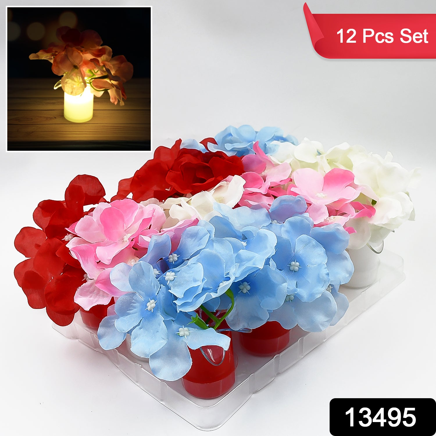 Set of 12 Wukusy LED Mood Lights for bedroom interior decor, colorful string lights for ambient home lighting.