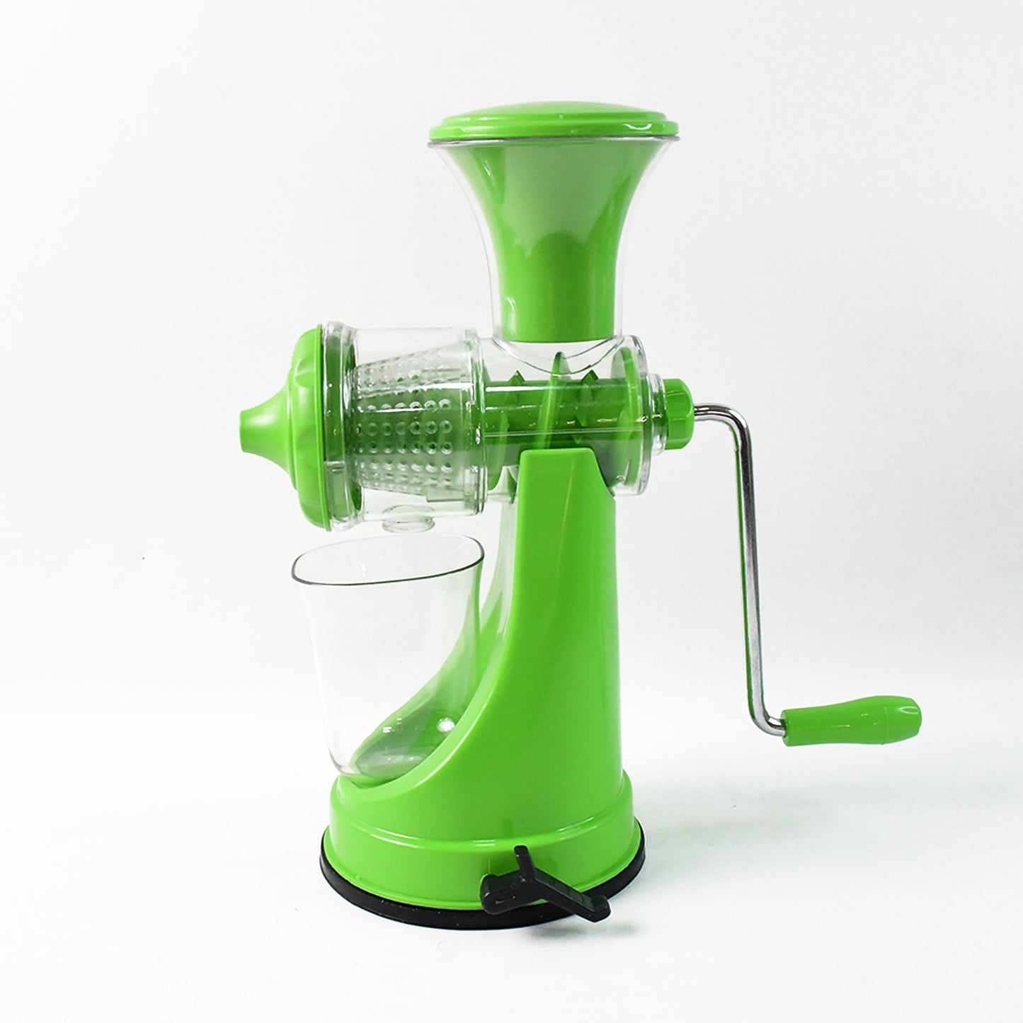 Wukusy Supermom manual hand press fruit and vegetable juicer for home use, with a sturdy handle and stainless steel components