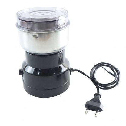 Wukusy electric coffee grinder with stainless steel blades, compact spice grinder machine for fresh coffee and spice grinding.