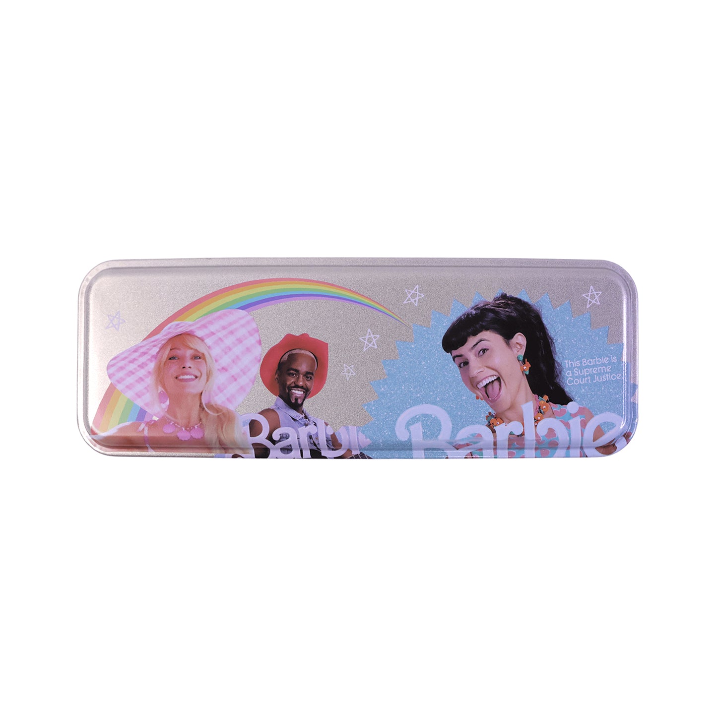 Wukusy multipurpose printed metal pencil box with colorful design, ideal for storing pens, pencils, and small stationery items.