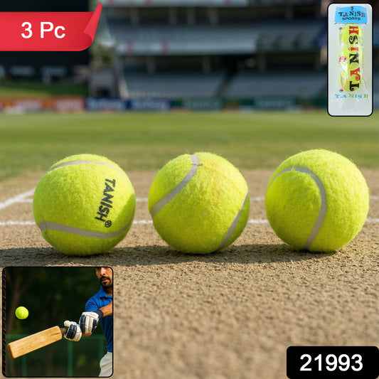 Wukusy premium tennis ball set with three yellow tennis balls on a white background for tennis play or practice