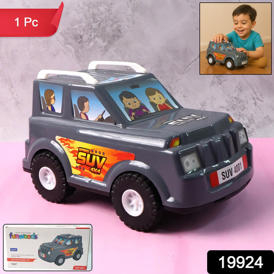 Wukusy Funwoods Kids Power SUV toy car for children, featuring bright colors and realistic vehicle details.