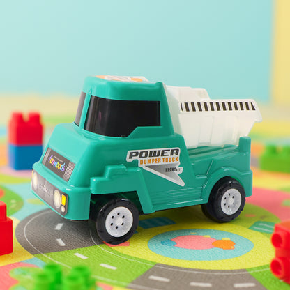 Wukusy Funwoods Kids Power Dumper Truck Toy showing a colorful plastic toy with a working dump bed for children to play with.