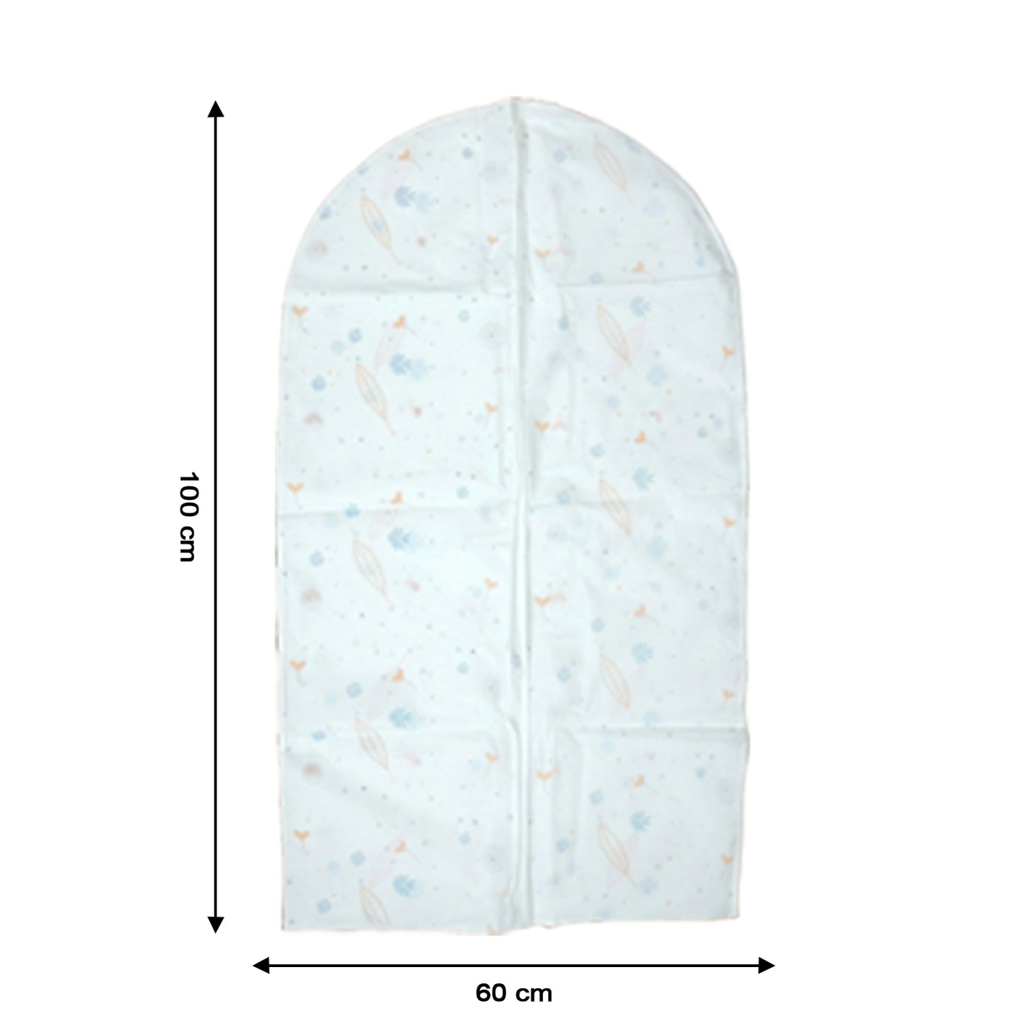 Pack of 5 Wukusy hanging garment cover bags, 60-100 cm, for protecting clothing during storage or travel.