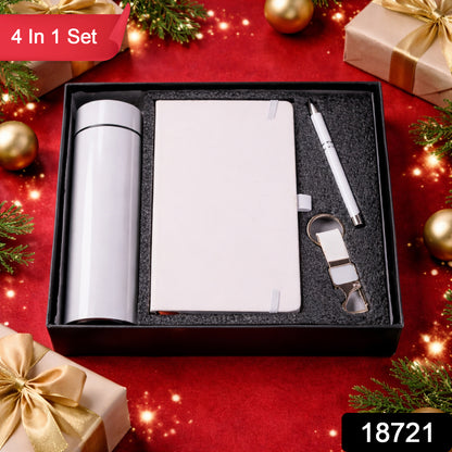 Wukusy premium 4-in-1 corporate gift set combo with sleek packaging, featuring various elegant office accessories.