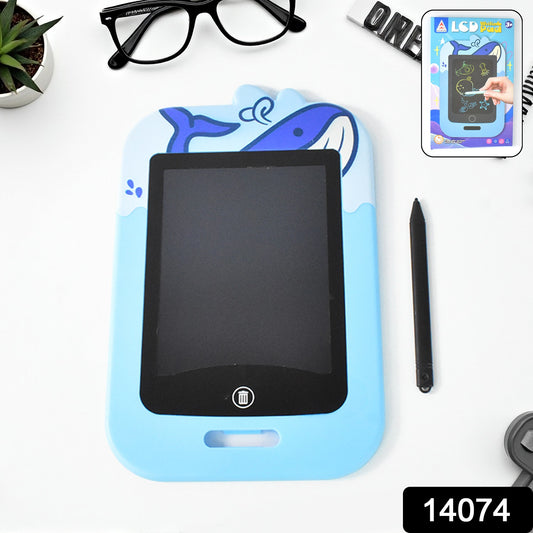 Wukusy portable LCD writing tablet with sleek design, black screen, and white frame for easy digital note-taking and drawing.