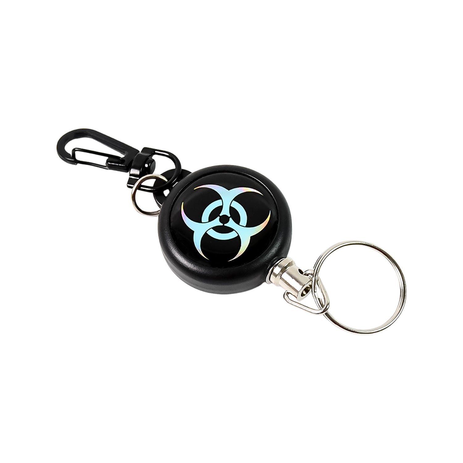 Wukusy safety anti-lost retractable key chain with large clip, ideal for secure key organization and home improvement.
