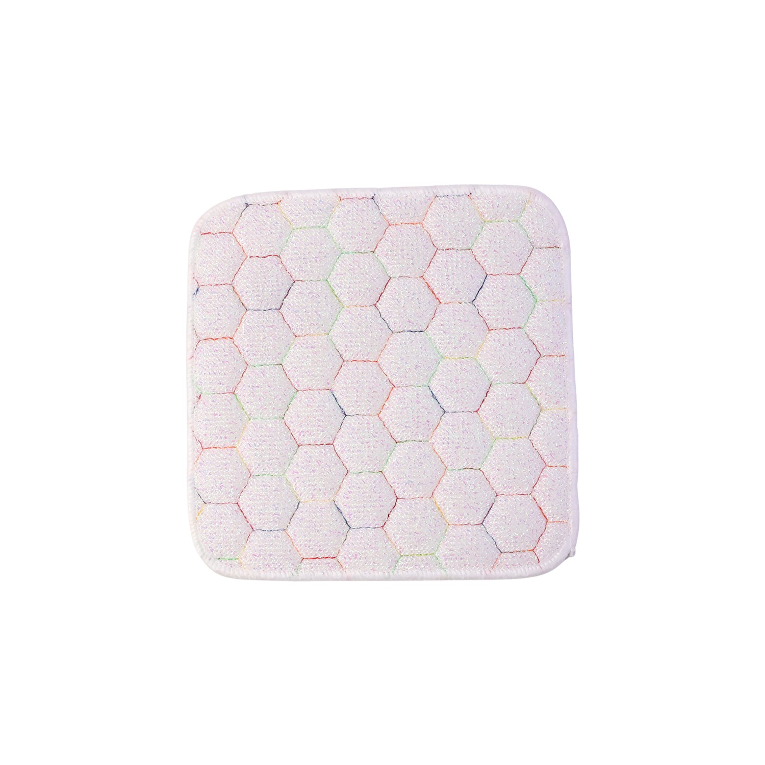 Heavy-duty Wukusy dish scrub pad for kitchen cleaning, 18x18cm, suitable for utensils, pots, and cookware.