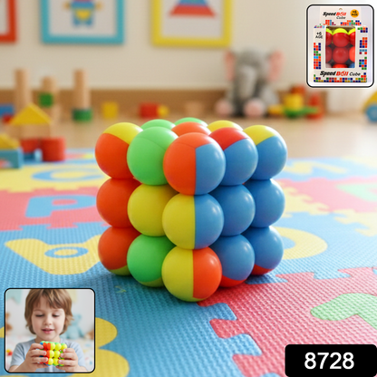 Colorful Speed Ball Cube toy by Wukusy, a vibrant puzzle cube designed for fun and dexterity.