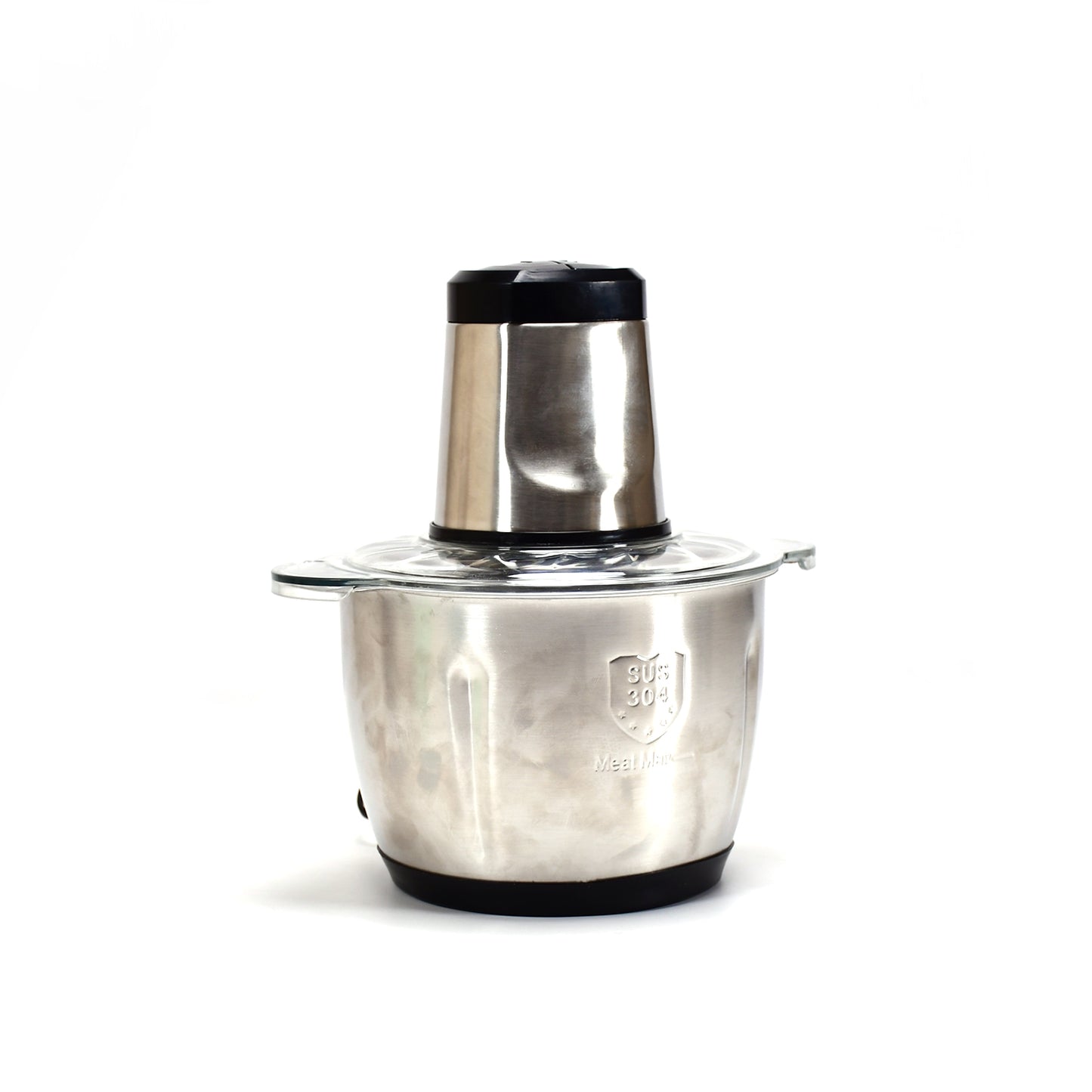Wukusy 2363 stainless steel electric meat grinder with 3L bowl, food chopper for meat, vegetables, onions, garlic, nuts, and fruit.