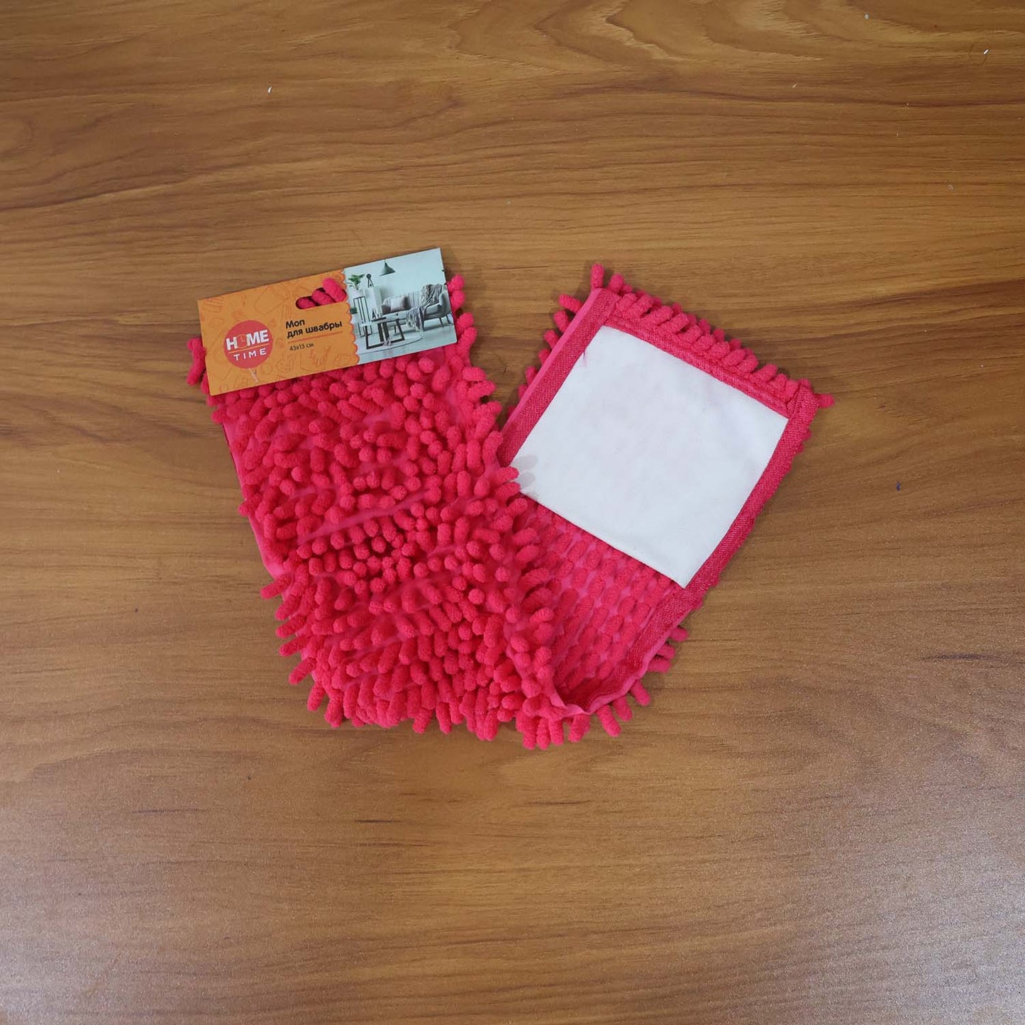 Wukusy microfiber chenille mop refill pad for home improvement, showing soft, absorbent cleaning pad with microfiber chenille material.