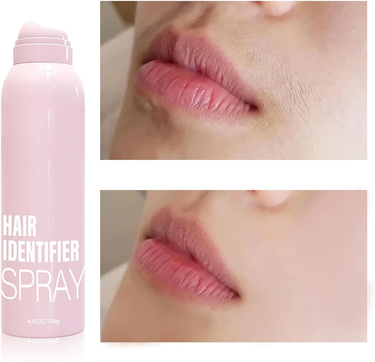 Drpshippr Hair Identifier Spray for Face Shaving and Dermaplaning, skin care spray for face hair identification and removal.