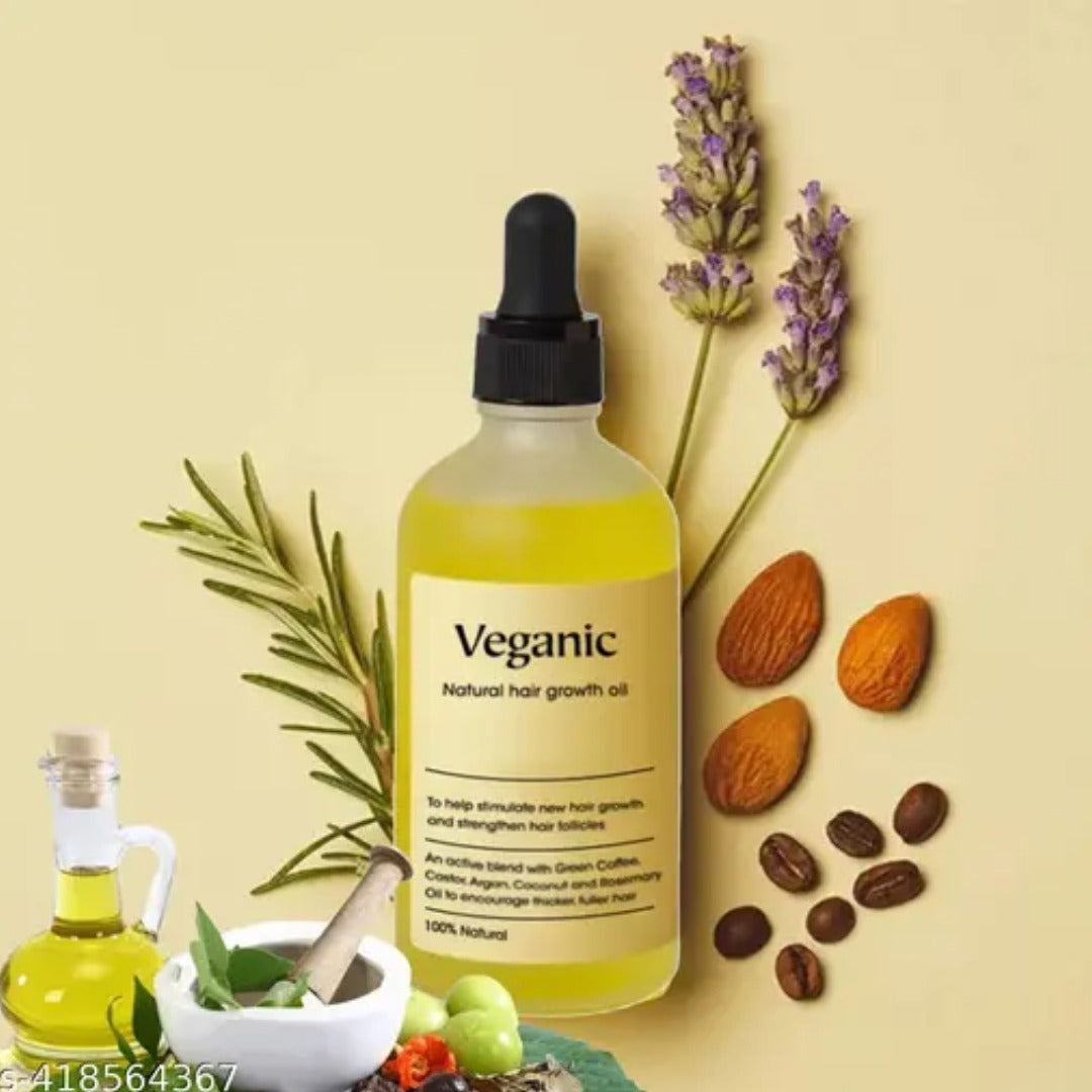 Organic rosemary hair oil by Drpshippr in a 50ml bottle, ideal for promoting hair growth and nourishing hair health.