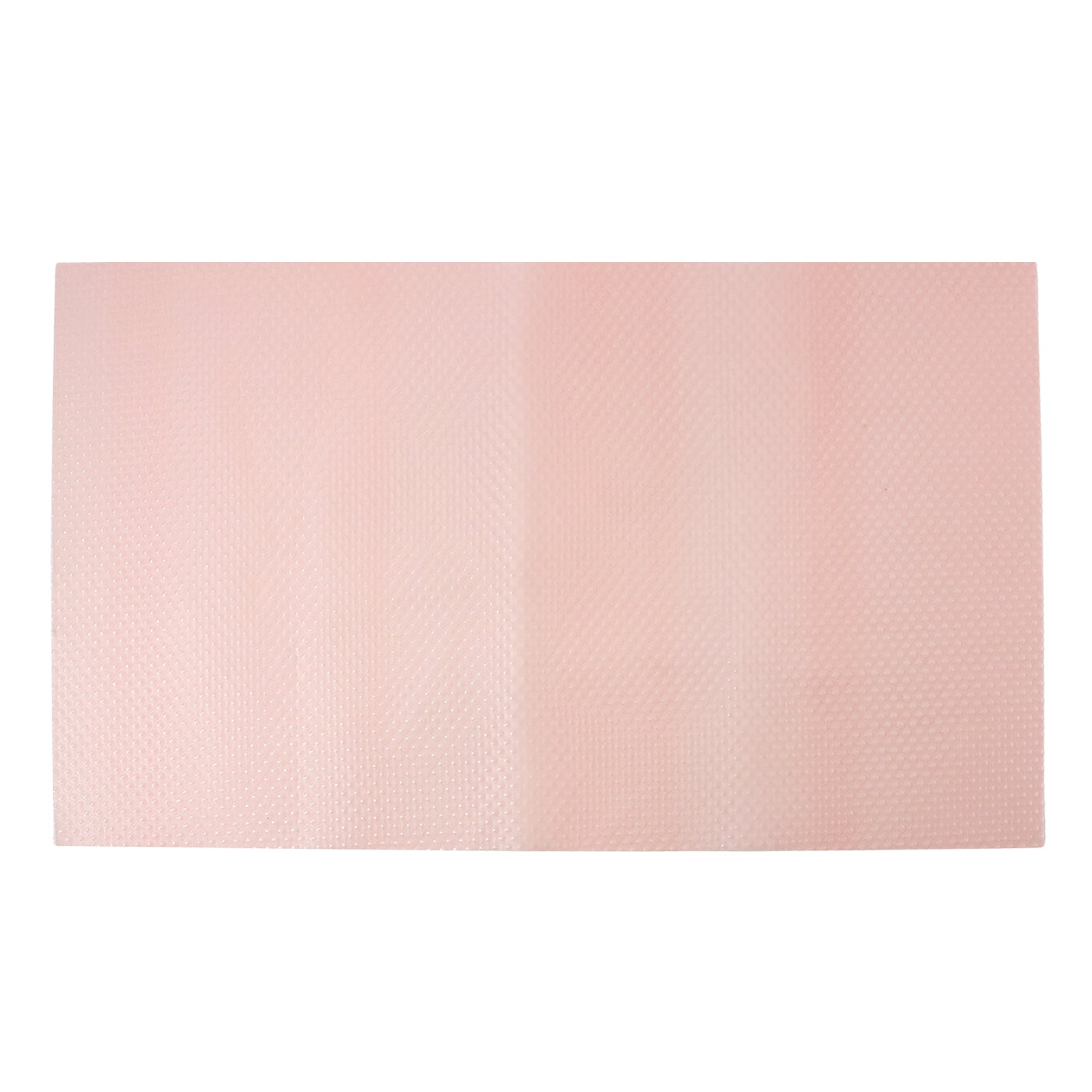 Set of four transparent plastic fridge mats with textured surface, measuring 45 x 29 cm, by Wukusy for fridge protection and organization.
