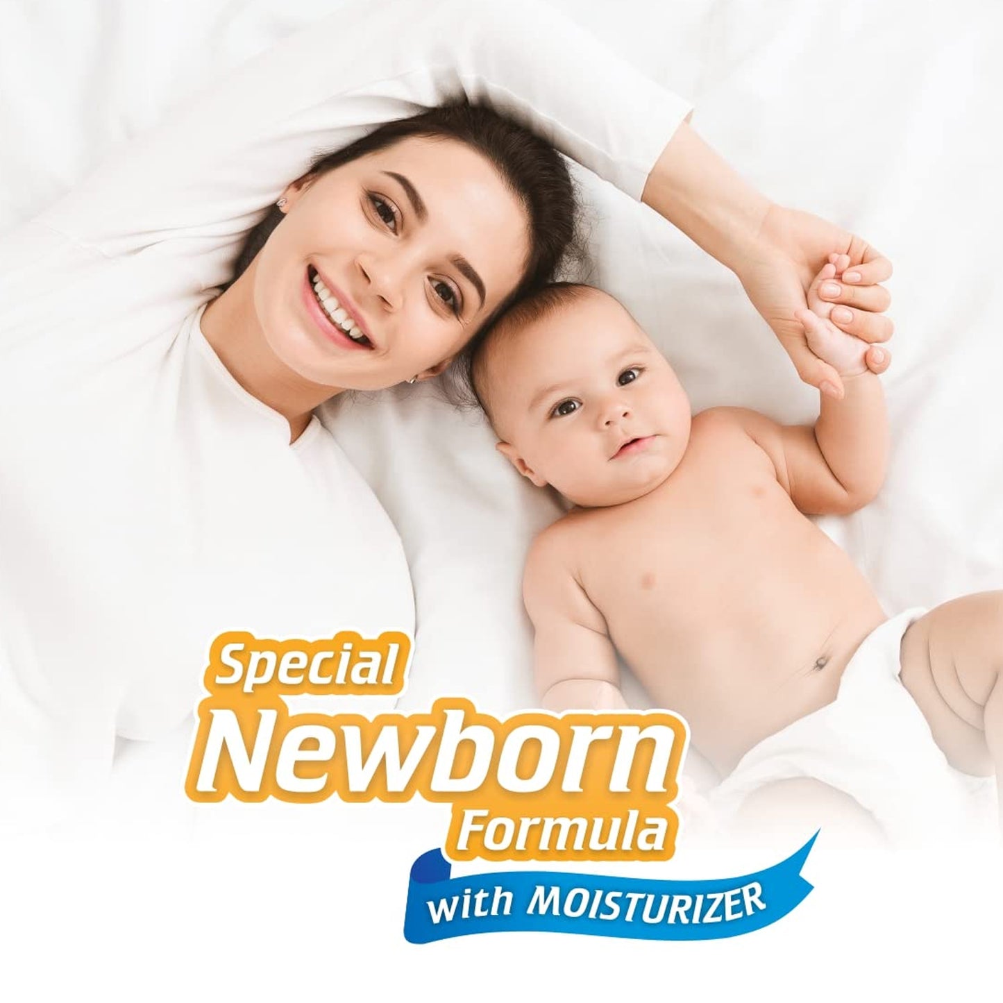 Wukusy Tulips Sensitive Baby Wet Wipes in a set, soft and gentle for baby's delicate skin, with floral tulip packaging.