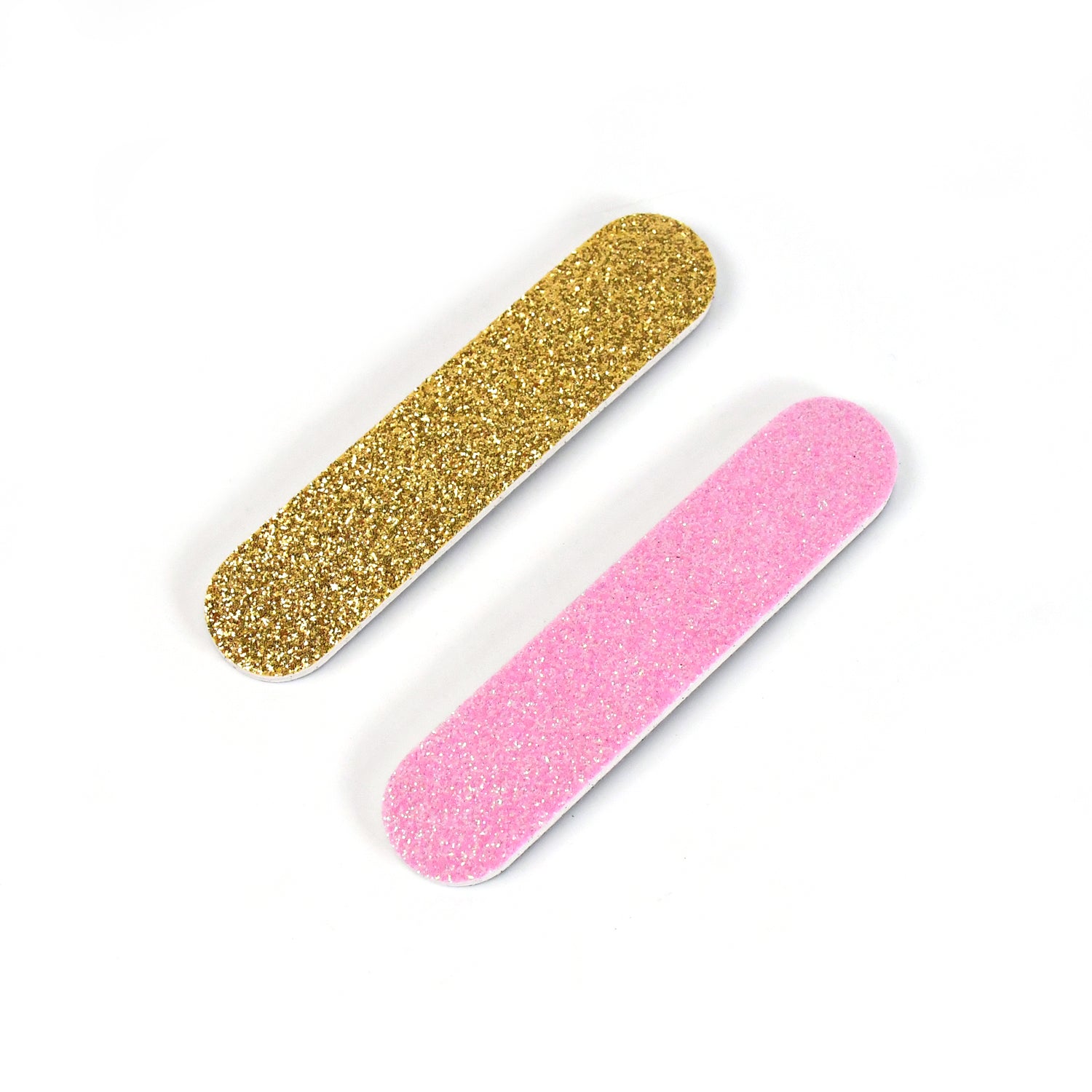 Wukusy professional double-sided nail filer set with two 9 cm nail shapers, ideal for shaping and smoothing nails.