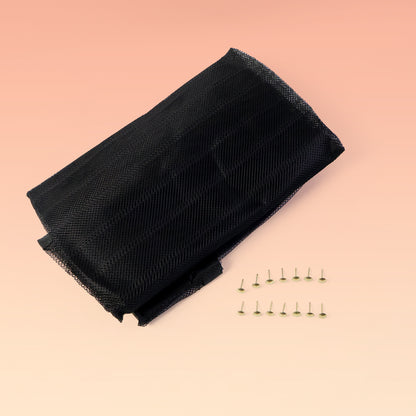 Wukusy Magic Mesh hands-free screen door set with mesh panel for easy, instant opening and closing, ideal for summer insect protection.