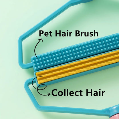 2-in-1 Portable Pet Hair And Lint Remover Brush For Clothes And Furniture (1 Pc)