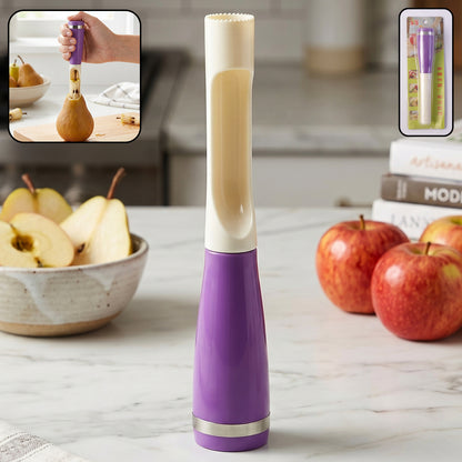 Wukusy multipurpose apple cutter and corer tool with stainless steel blades for slicing, peeling, and coring apples and fruits.