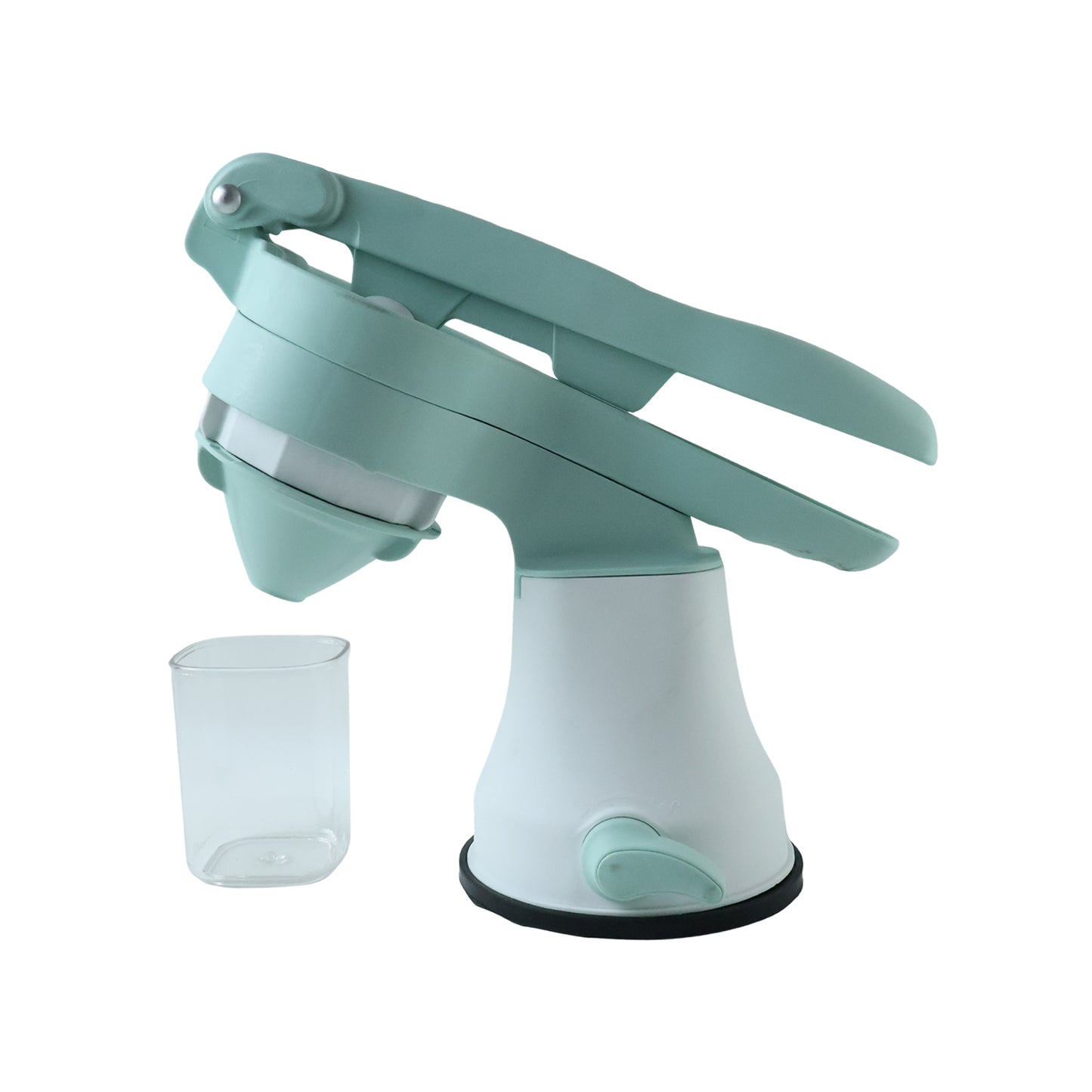 Wukusy manual citrus fruit juicer hand press with a sturdy handle for easy juice extraction from oranges, lemons, and other citrus fruits.