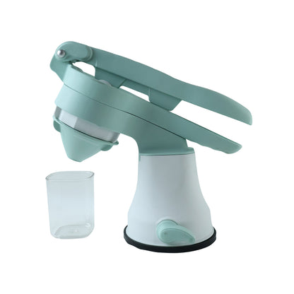 Wukusy manual citrus fruit juicer hand press with a sturdy handle for easy juice extraction from oranges, lemons, and other citrus fruits.