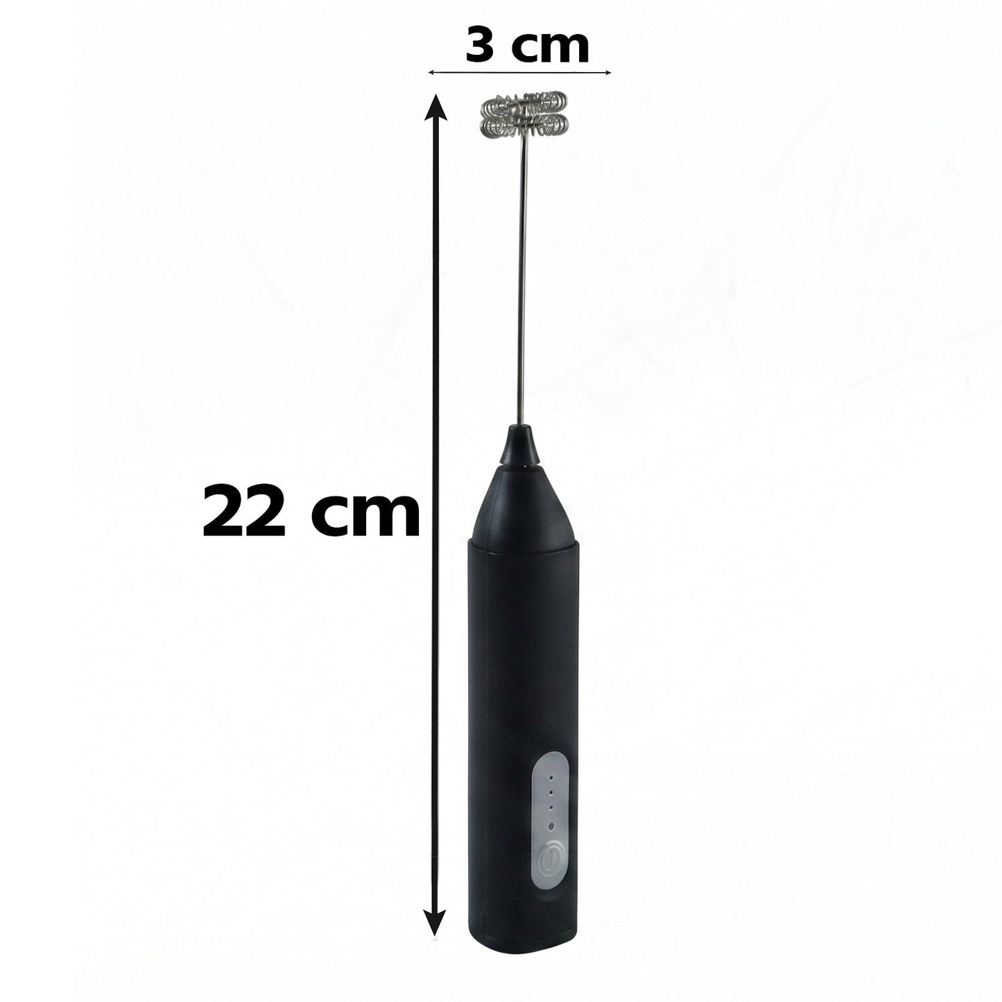 Wukusy handheld electric milk frother with battery, coffee foam maker and whisk mixer for creamy latte and cappuccino foam.