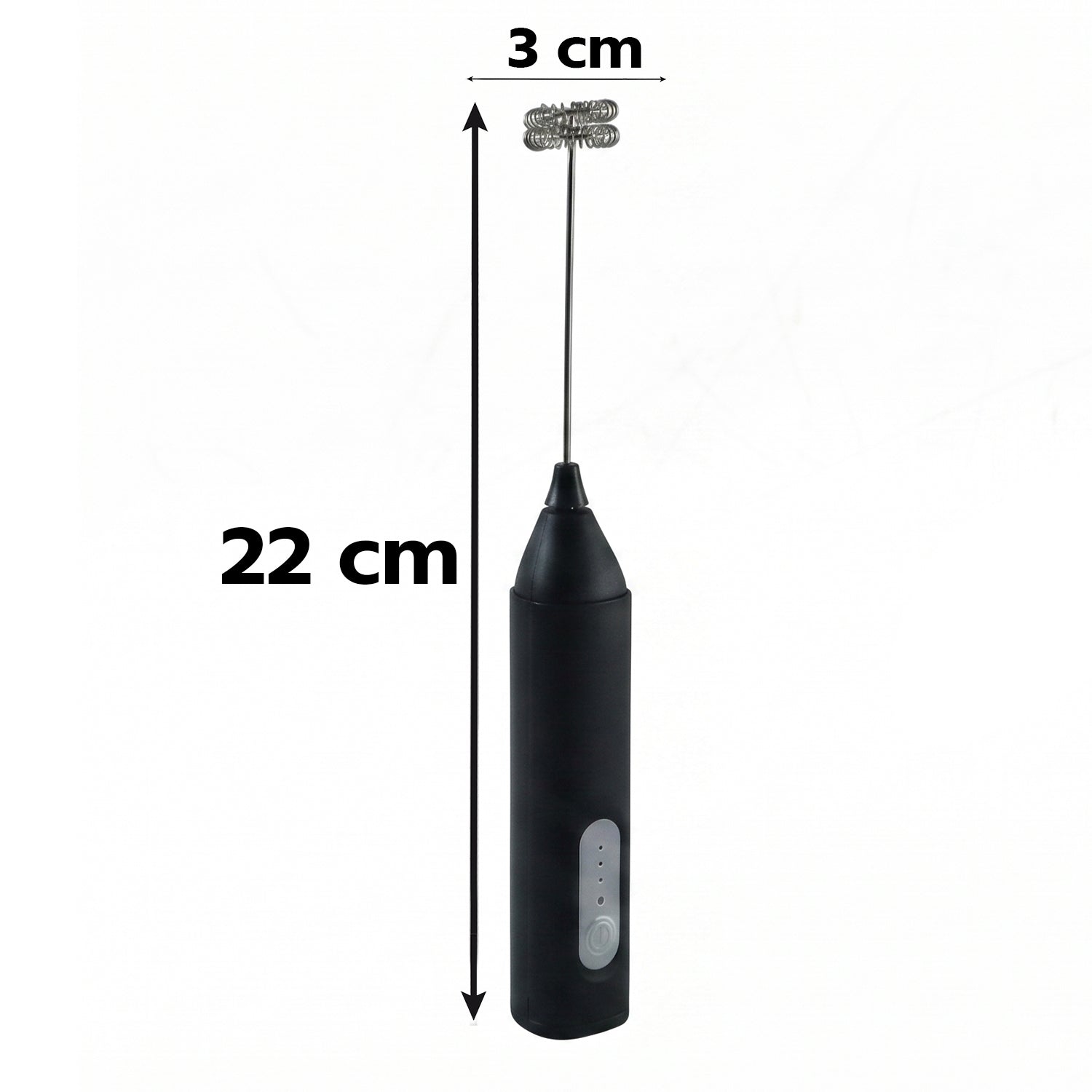 Wukusy handheld electric milk frother with battery, coffee foam maker and whisk mixer for creamy latte and cappuccino foam.