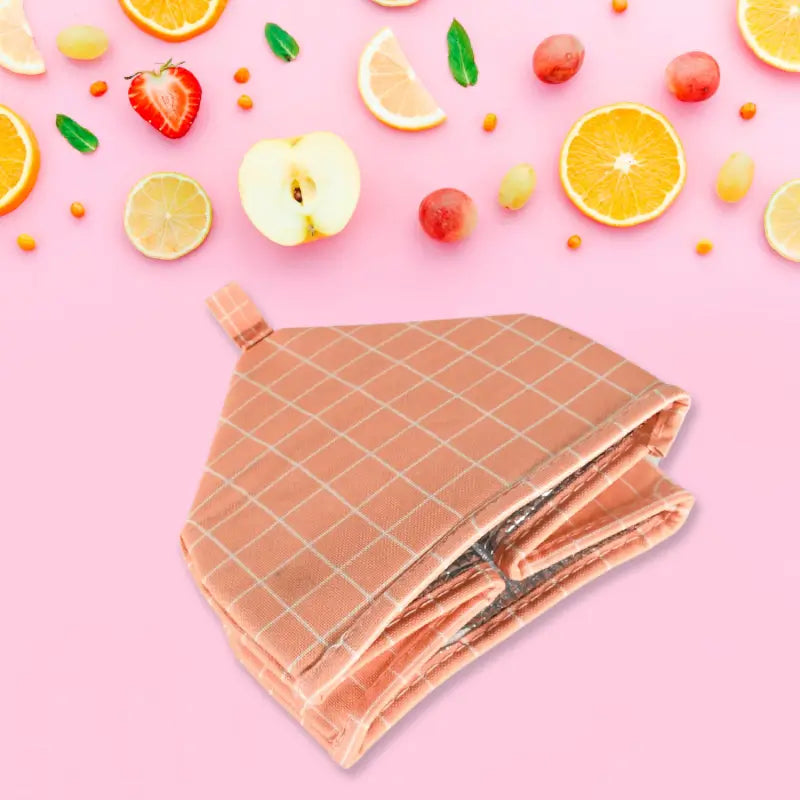 Ekom foldable food cover for hot dishes, anti-dust and mosquito-proof, 20x20cm kitchen lid for insulation and picnic use