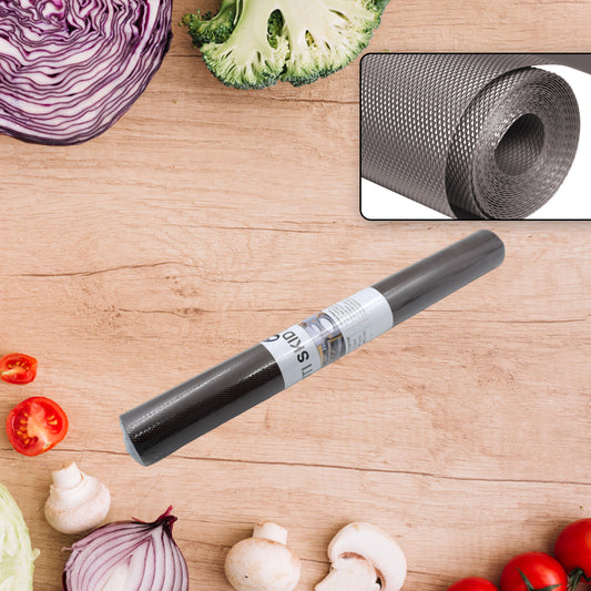 Wukusy 45cm x 3m anti-slip bathroom and kitchen cabinet drawer shelf liner mat, super strong grip for fridge and table surfaces