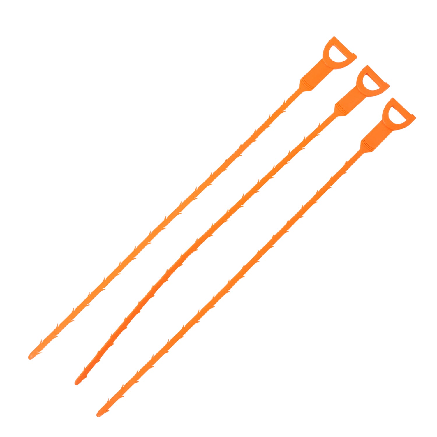 Wukusy flexible sink drain cleaning sticks, 50 cm long, pack of 3, for home improvement and plumbing maintenance.