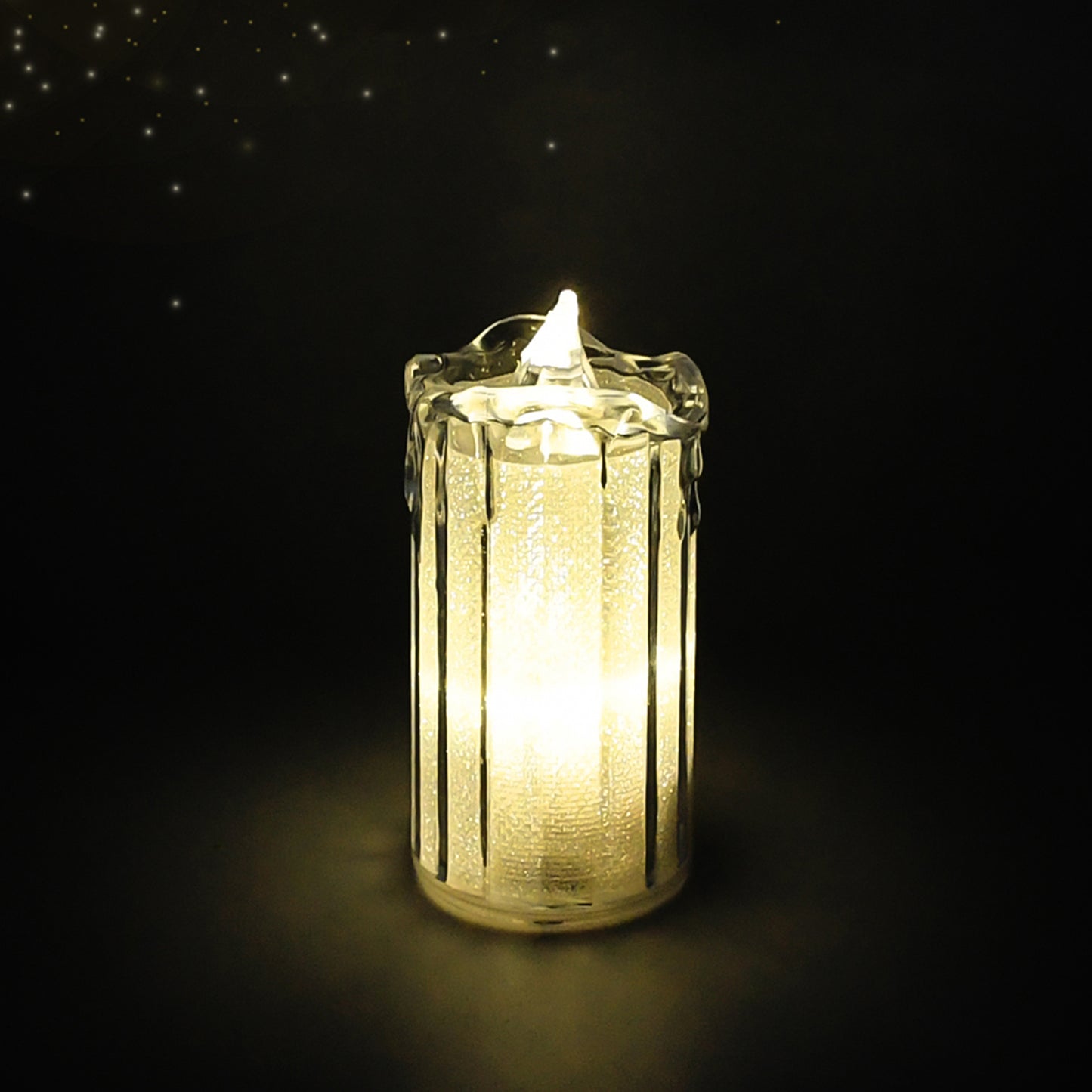 Wukusy 24-piece flameless, smokeless decorative LED tea light candles with flickering flame effect for home decor.