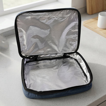 Wukusy lightweight travel organizer bag with multiple compartments for gym and travel storage, shown with open compartments.