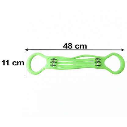 5 Tube Silicone Chest Expander Resistance Band For Home Gym Workout (1 Pc)